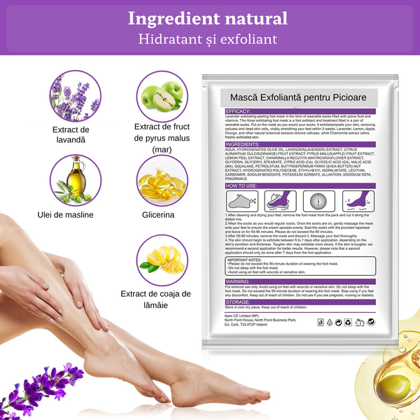 Măști Exfoliante pentru Picioare